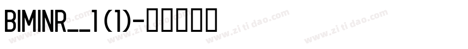 BIMINR__1 (1)字体转换